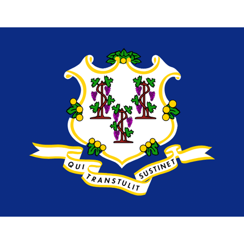 Connecticut Flag - Amusement Parks USA